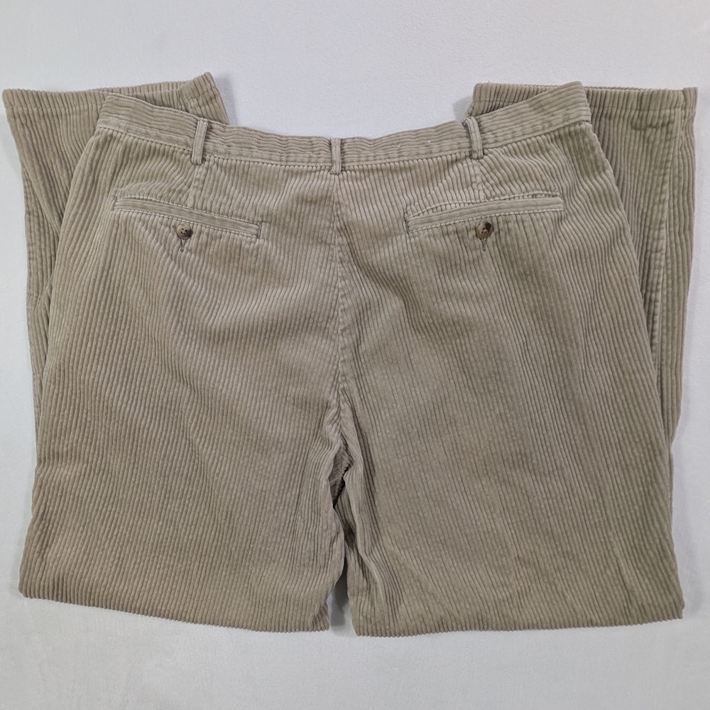 VTG Eddie Bauer Tan Corduroy Pants |‎ Y2K Khaki Workwear Skater Gorpcore 42x32 - Picture 5 of 10